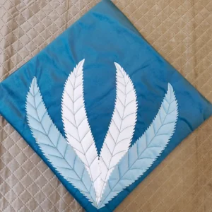 Embroidery Leaf Cushion Cover