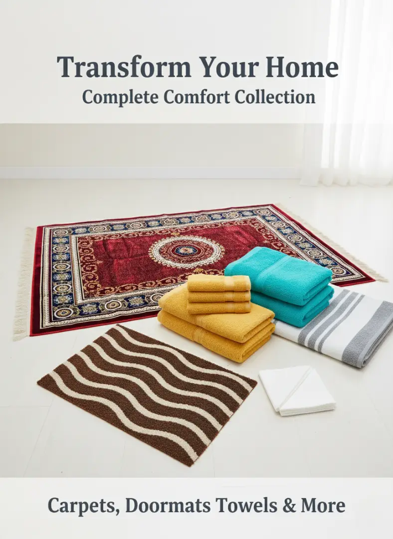 Curtains, Drapes, Towels, Carpets, Napkins